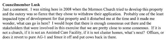 Lusk Council Comment 3