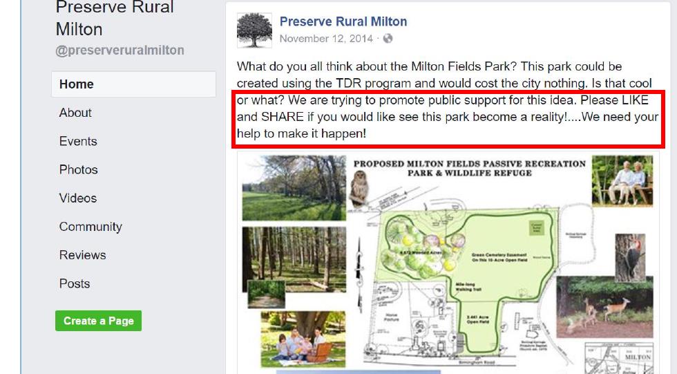 PRM Advocating For purchase of Adjoining Land